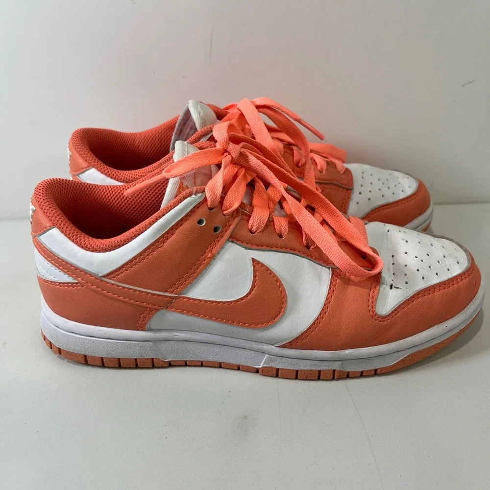Nike Dunk Low Kids 6.5 Orange Sneakers‎ Athletic Streetwear Casual DD1873-109